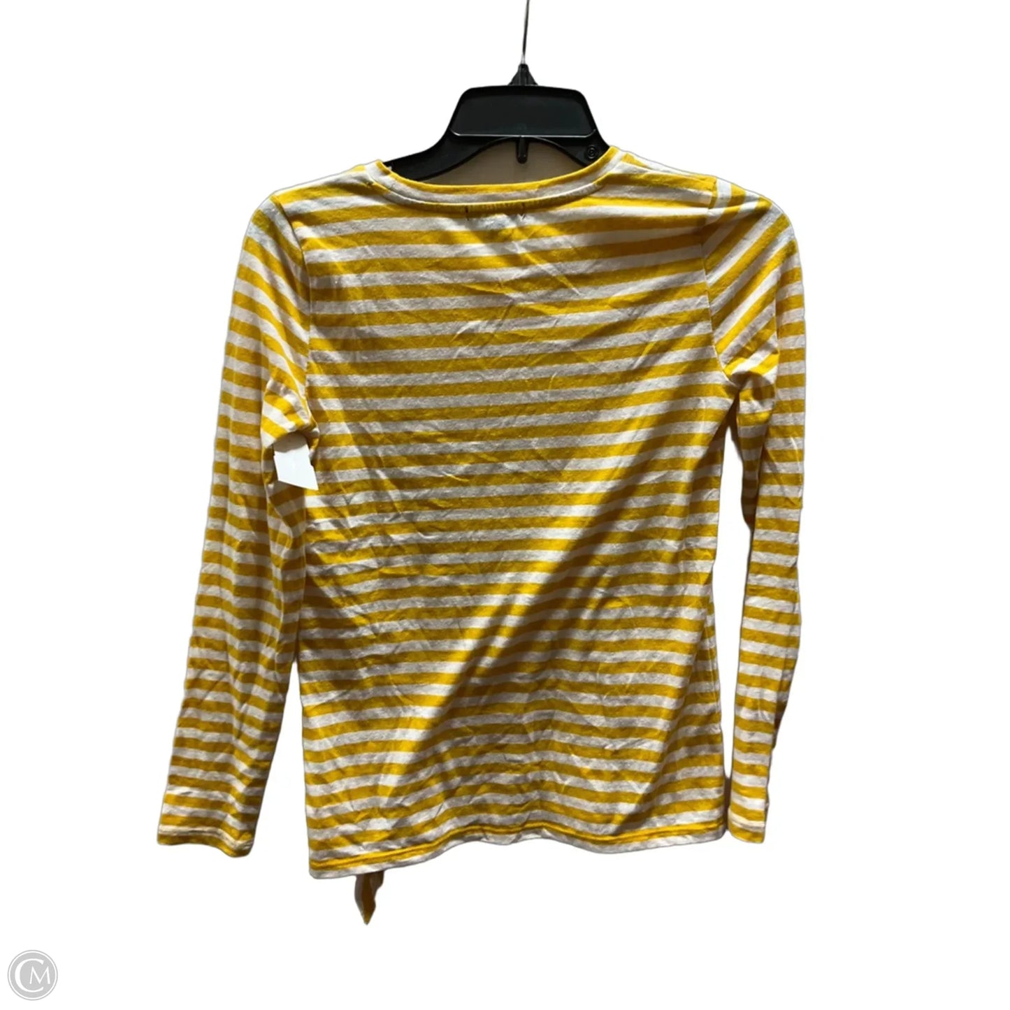 Top Long Sleeve Basic By J. Crew In Striped Pattern, Size: Xxs