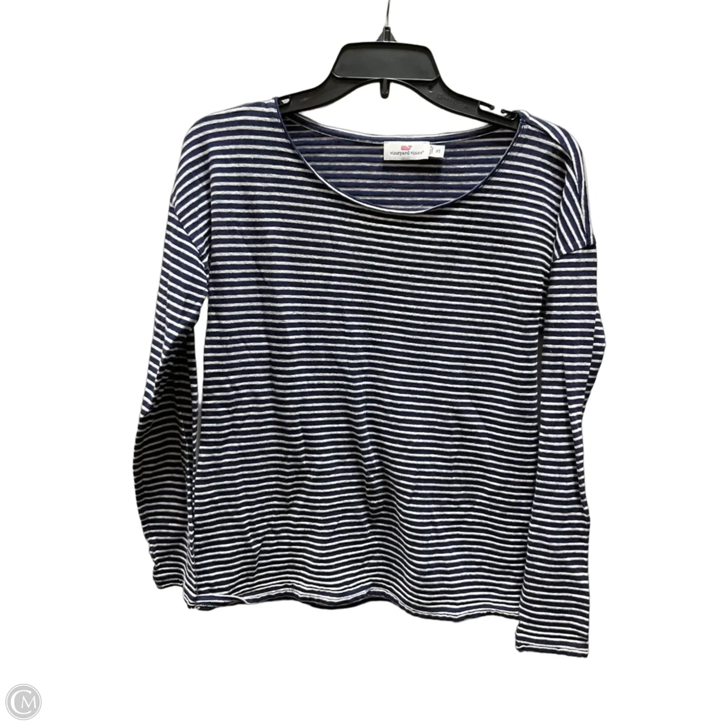 Top Long Sleeve Basic By Vineyard Vines In Striped Pattern, Size: Xs