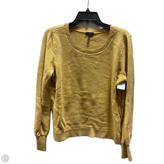 Top Long Sleeve By Talbots In Gold, Size: L