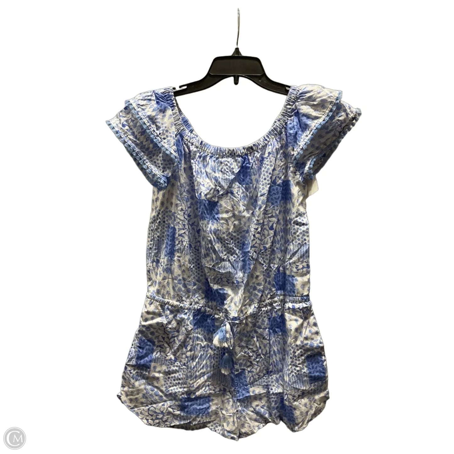 Romper By Vineyard Vines In Blue & White, Size: M