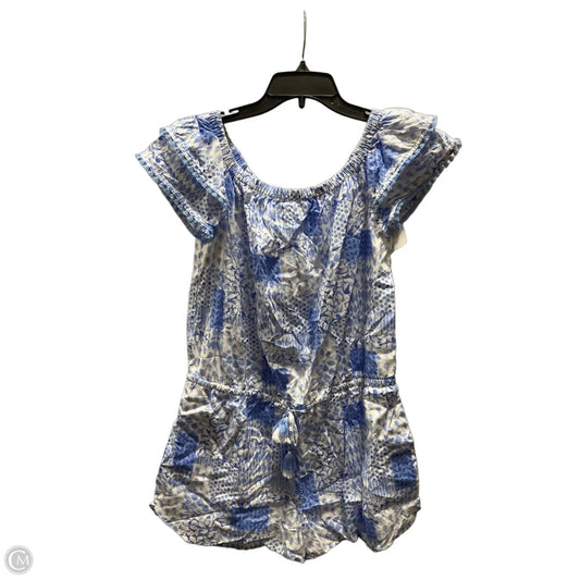 Romper By Vineyard Vines In Blue & White, Size: M