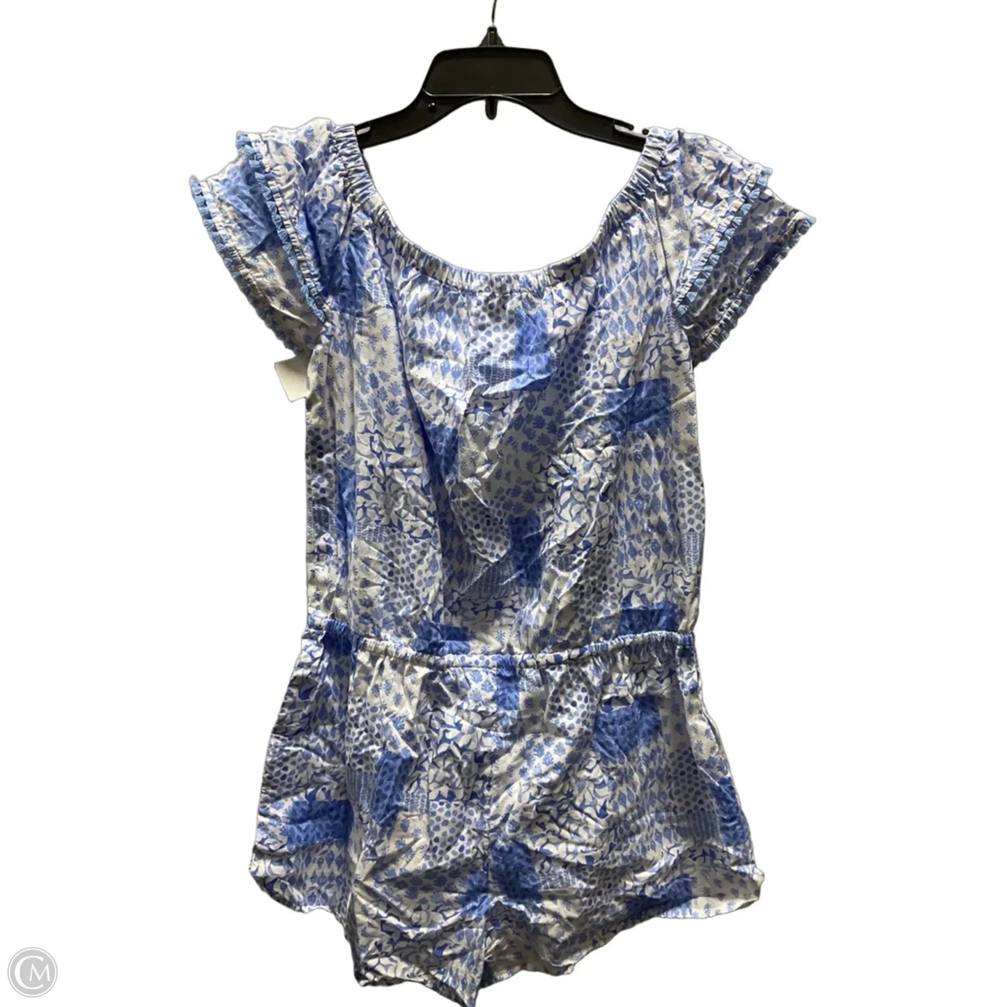 Romper By Vineyard Vines In Blue & White, Size: M