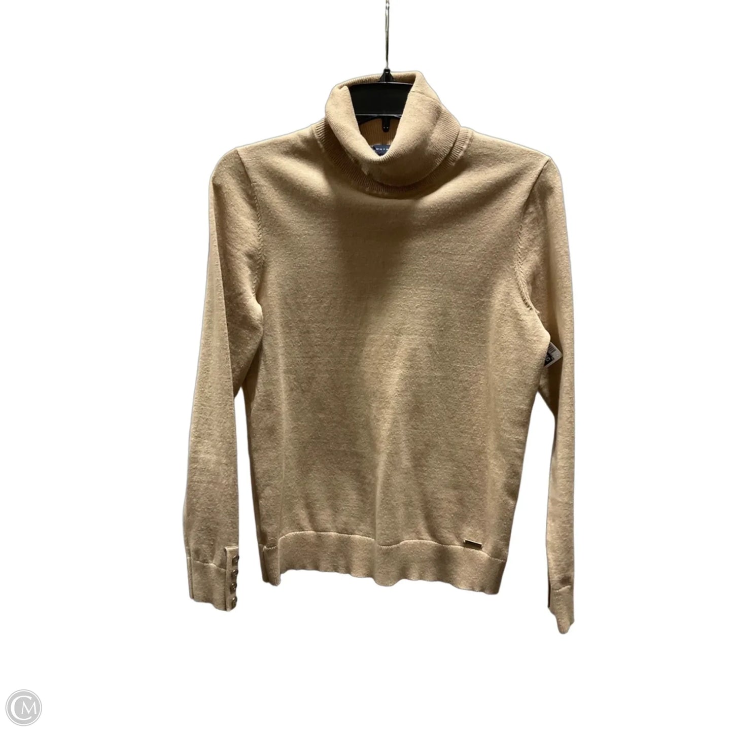 Top Long Sleeve By Tommy Hilfiger In Tan, Size: S