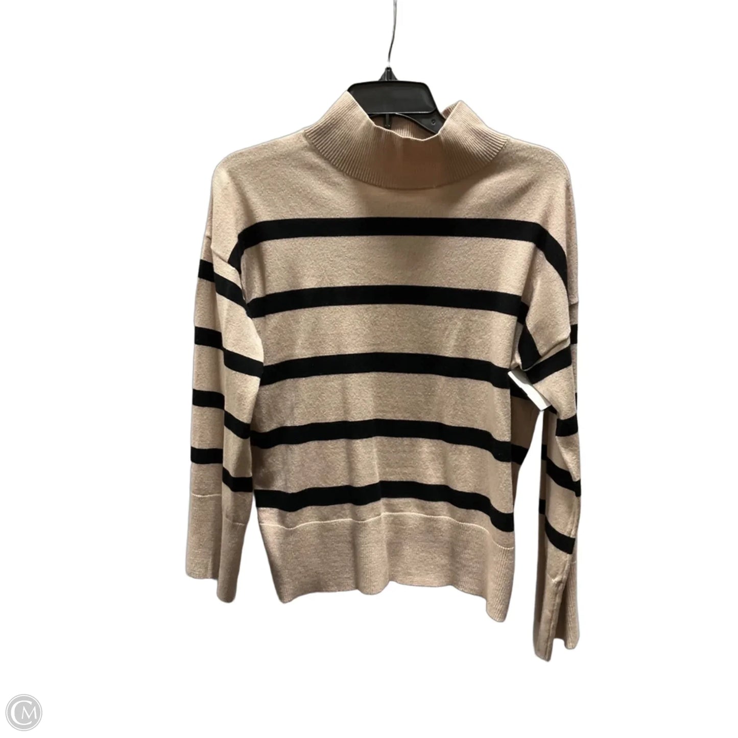 Top Long Sleeve By Vila Milano In Striped Pattern, Size: S