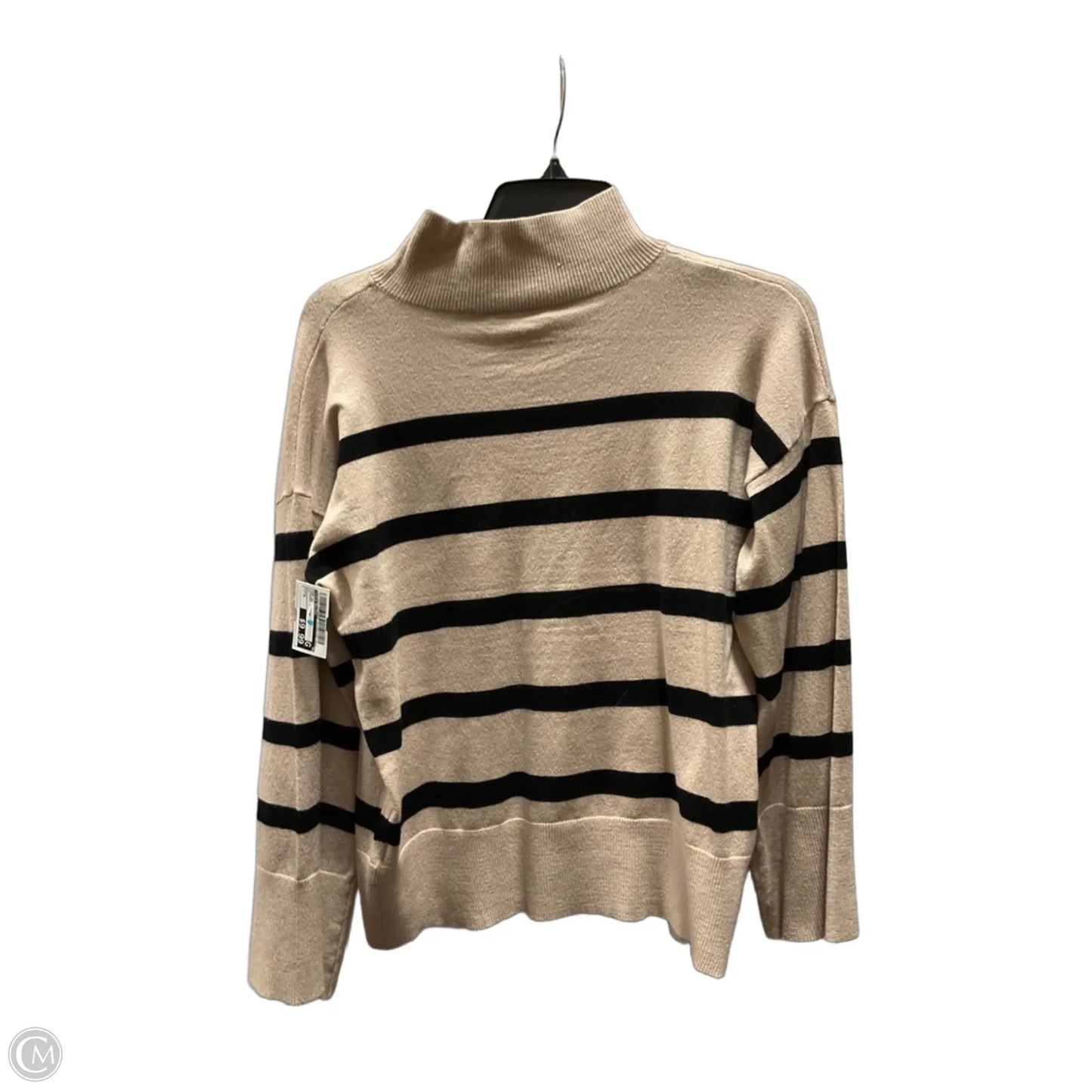 Top Long Sleeve By Vila Milano In Striped Pattern, Size: S