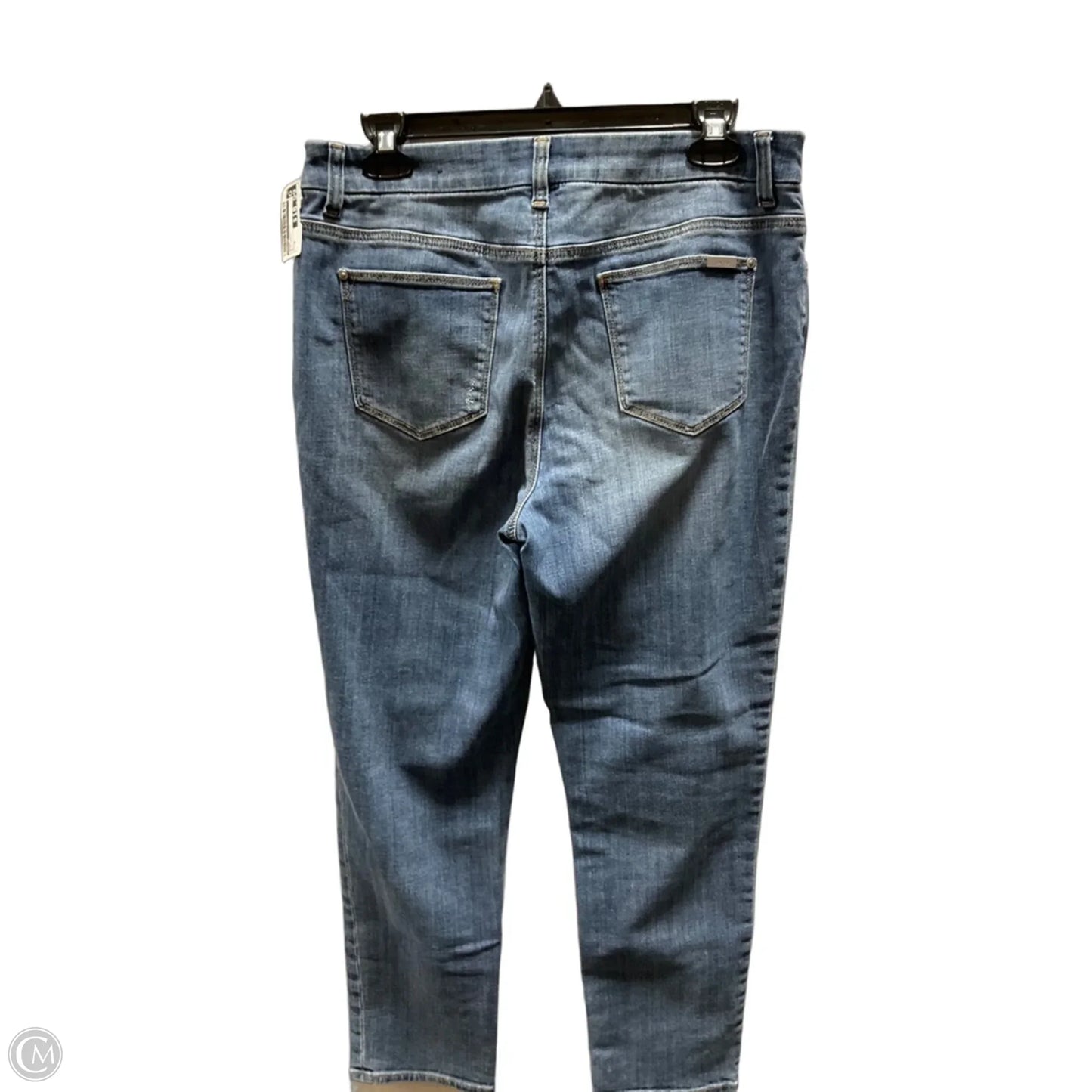 Jeans Cropped By Chicos In Blue Denim, Size: M