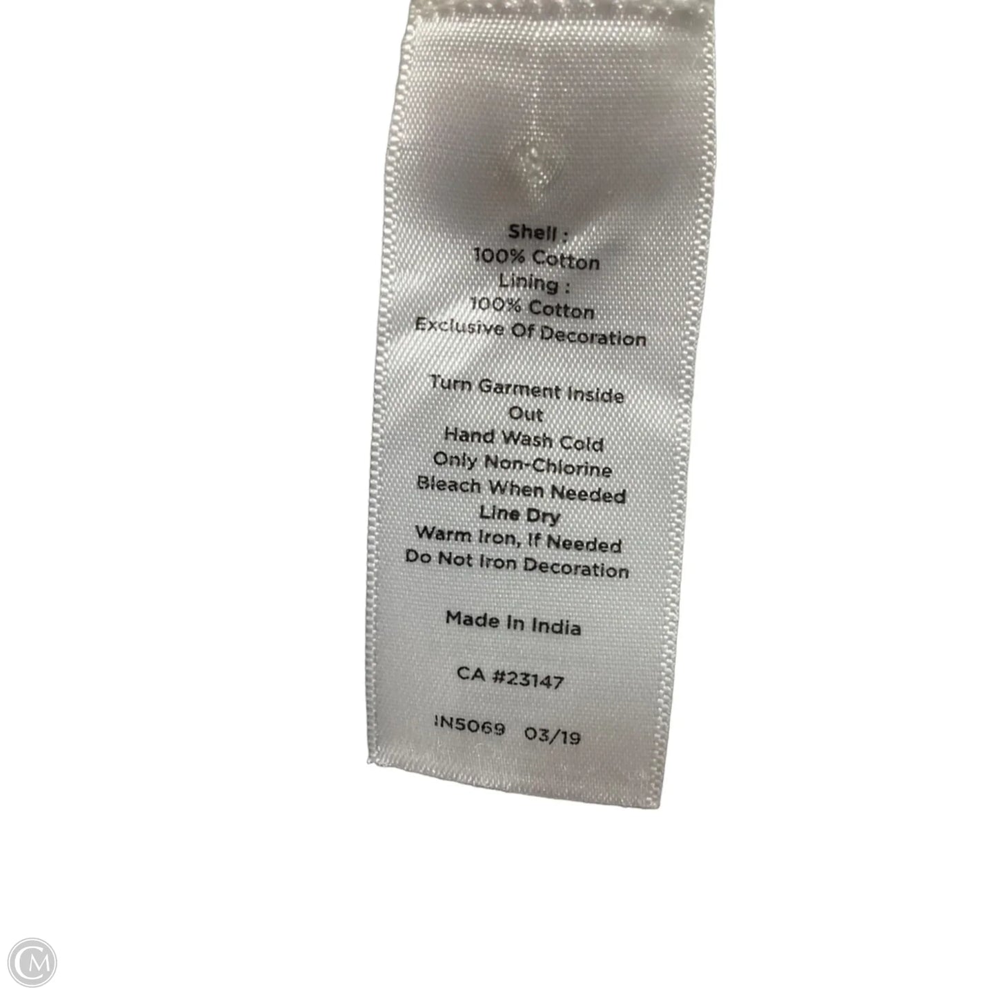 Top Long Sleeve By Talbots In White, Size: L