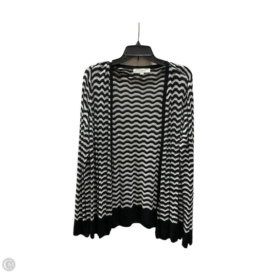 Cardigan By Loft In Black & White, Size: Xxl