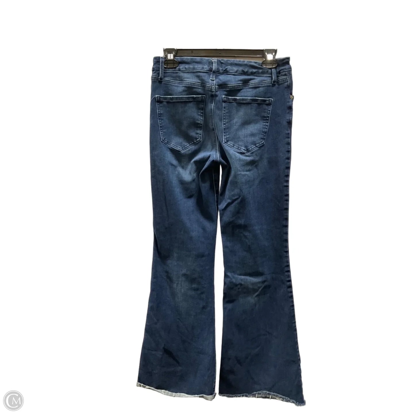 Jeans Flared By Express In Blue Denim, Size: M