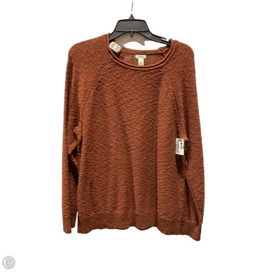Sweater By L.l. Bean In Orange, Size: Xl