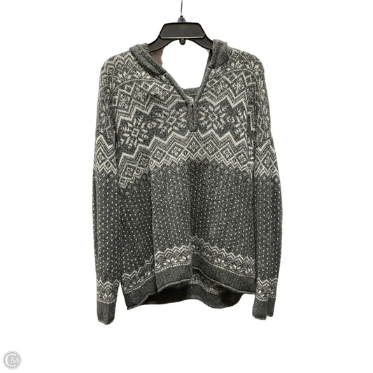 Sweater By Christopher And Banks In Grey & White, Size: Xl