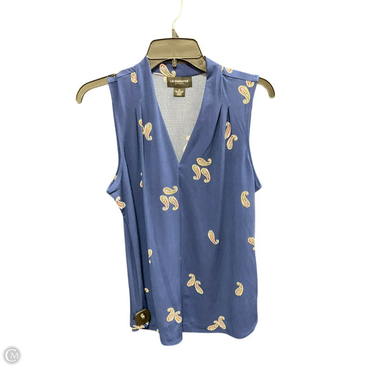 Top Sleeveless By Liz Claiborne In Blue, Size: M