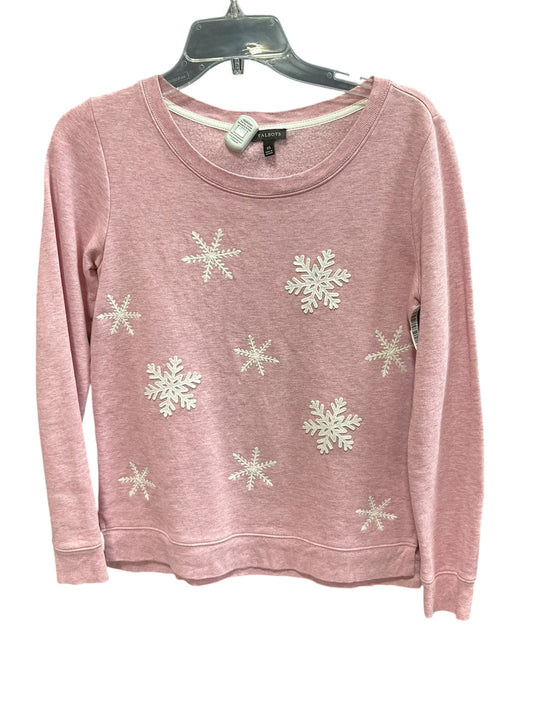 Athletic Sweatshirt Crewneck By Talbots In Pink, Size: Xs