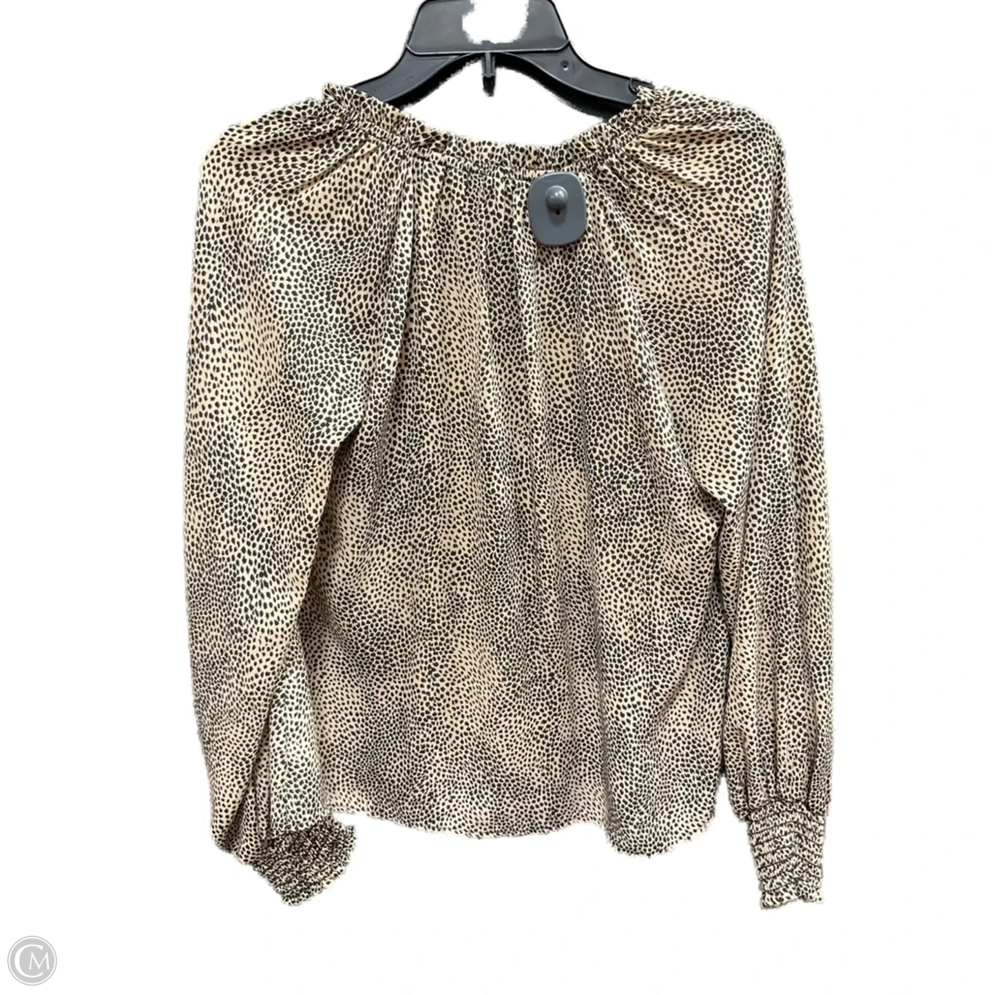 Top Long Sleeve By Banana Republic In Leopard Print, Size: S