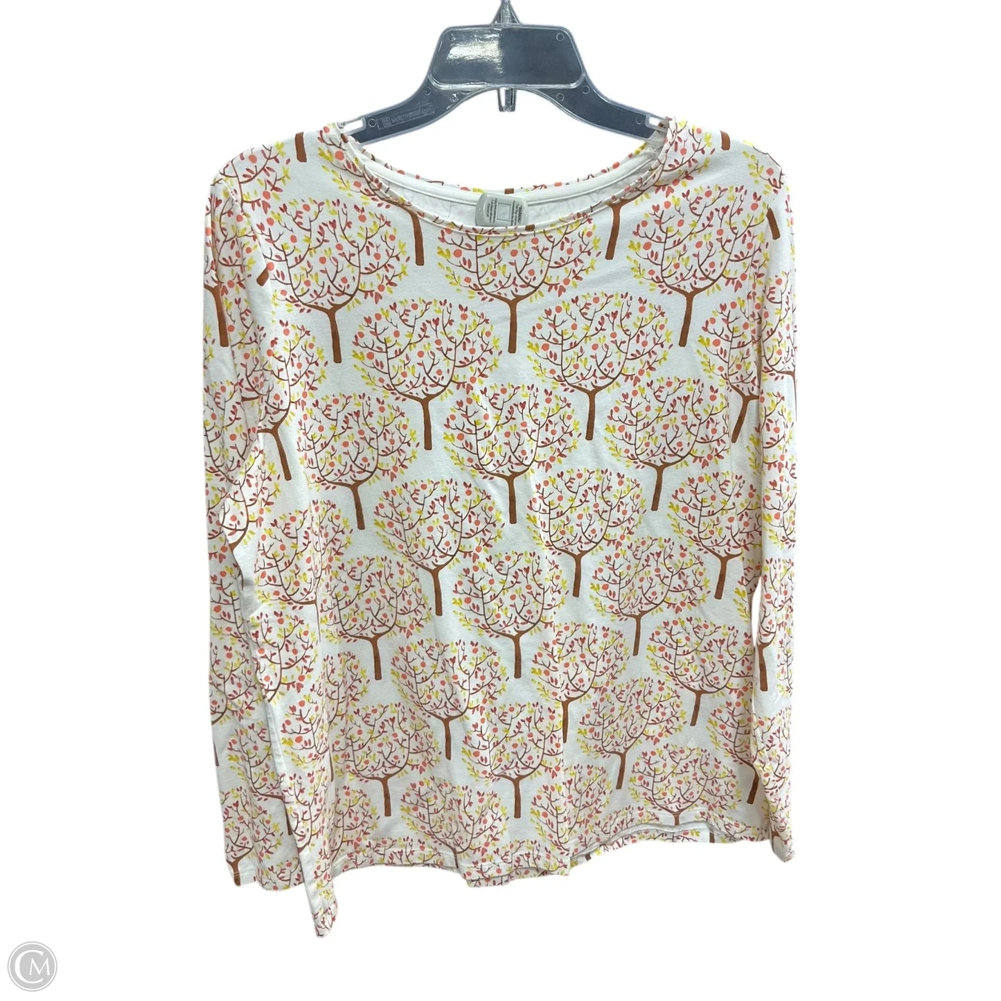 Top Long Sleeve By Talbots In Orange & Red, Size: 1x