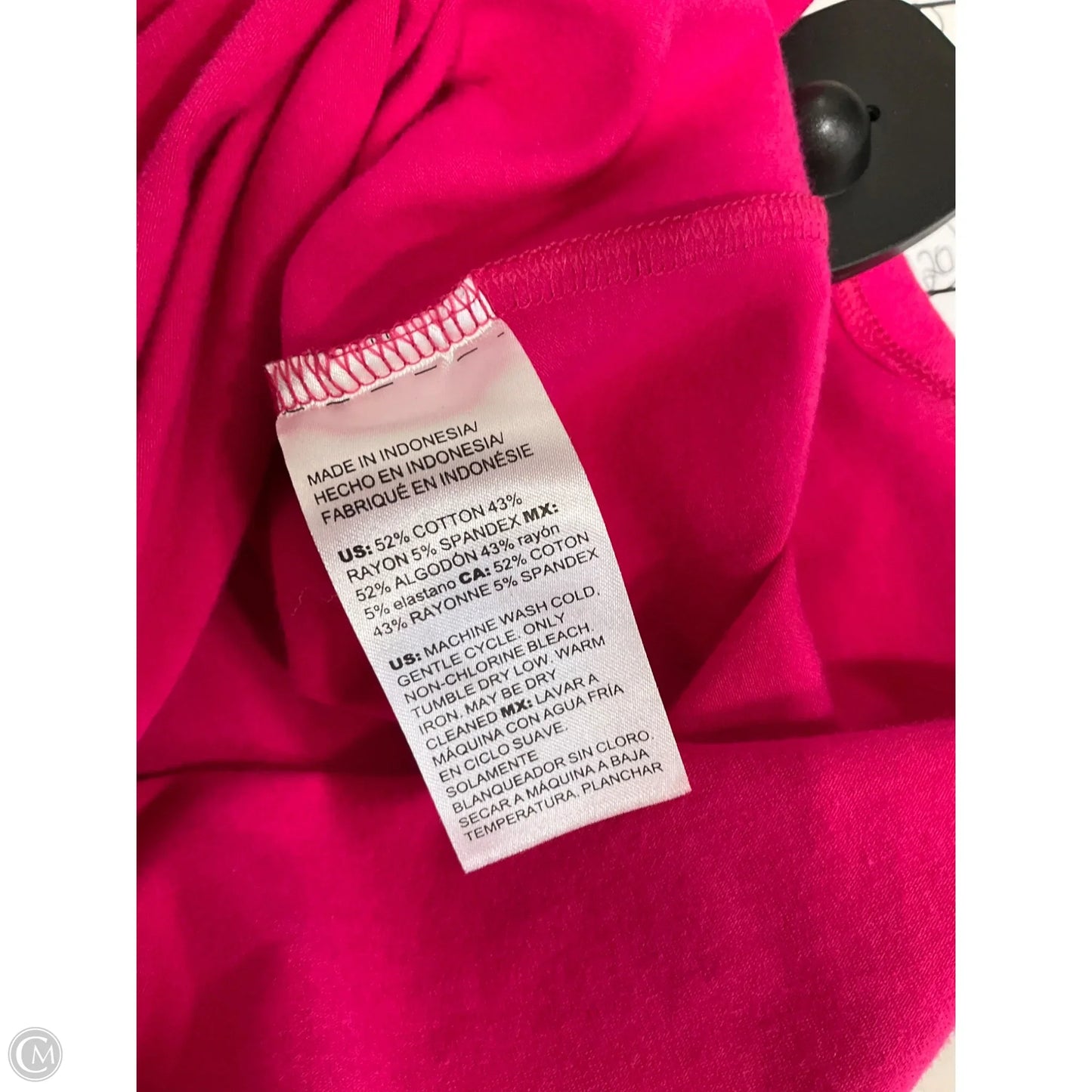 Top Short Sleeve By Chicos In Pink, Size: S
