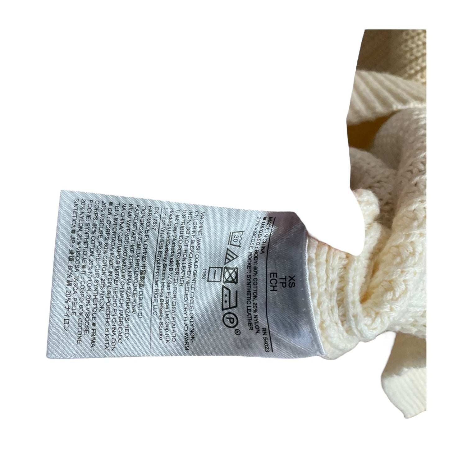 Sweater By Banana Republic In Cream, Size: Xs