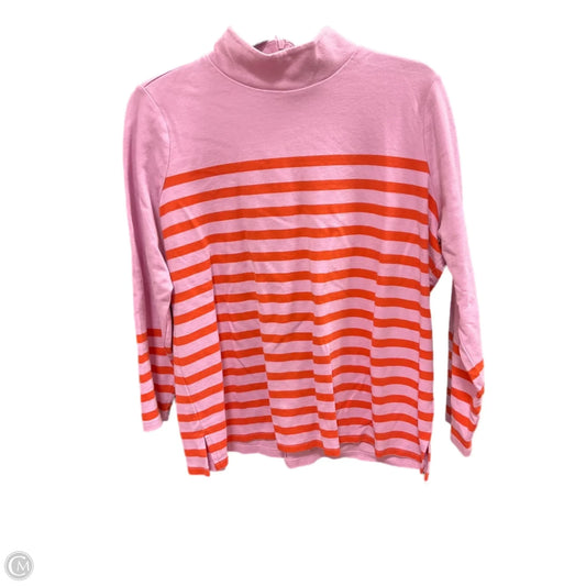 Top Long Sleeve By Talbots In Orange & Pink, Size: 1x