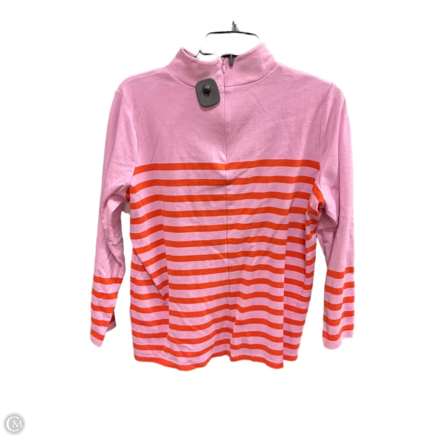 Top Long Sleeve By Talbots In Orange & Pink, Size: 1x