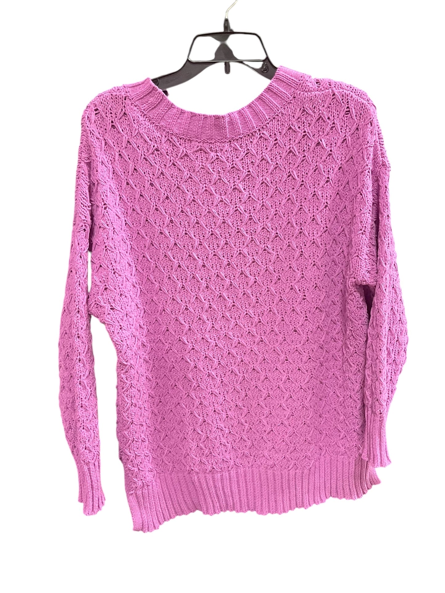 Sweater By Seven 7 In Purple, Size: M