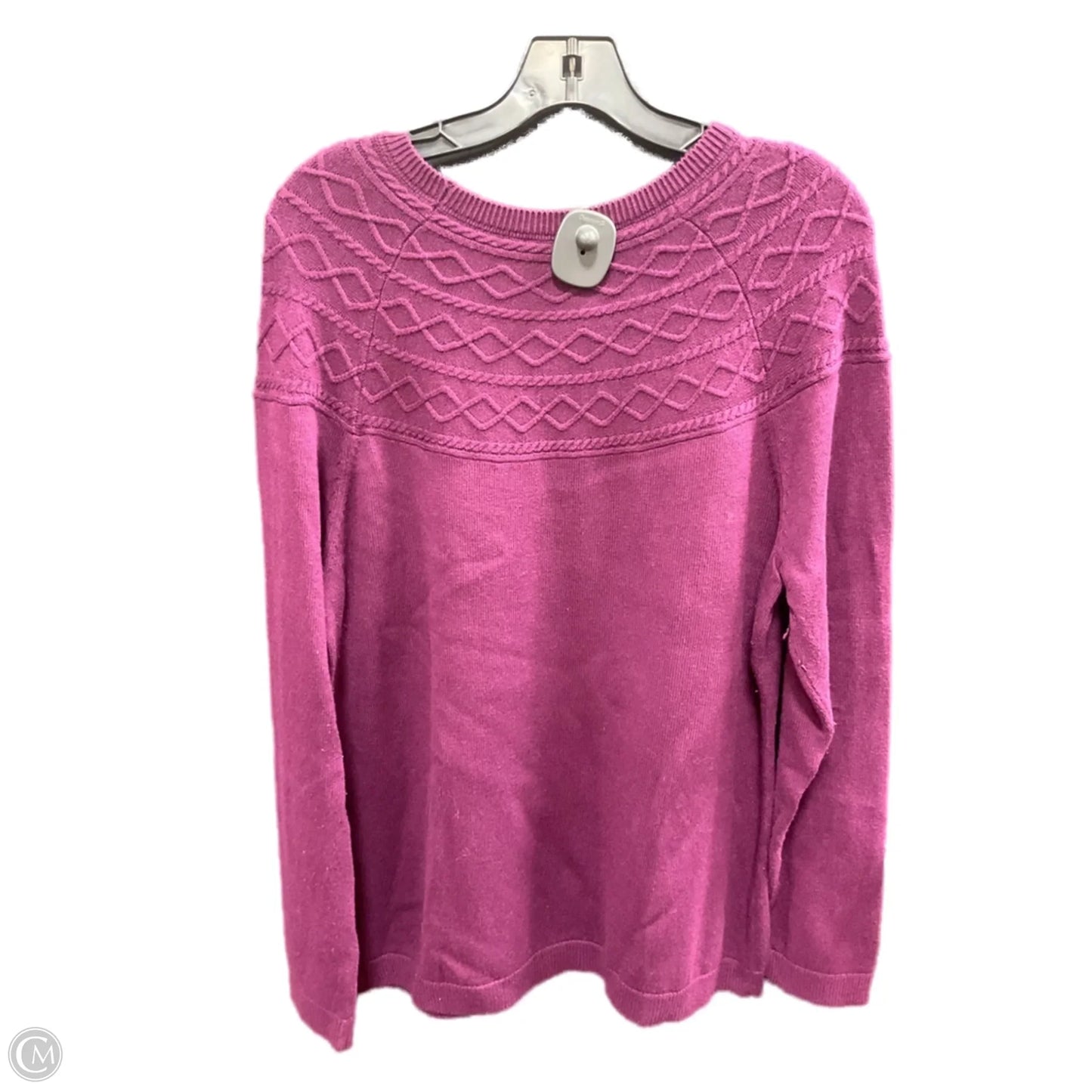 Sweater By Talbots In Purple, Size: Xl