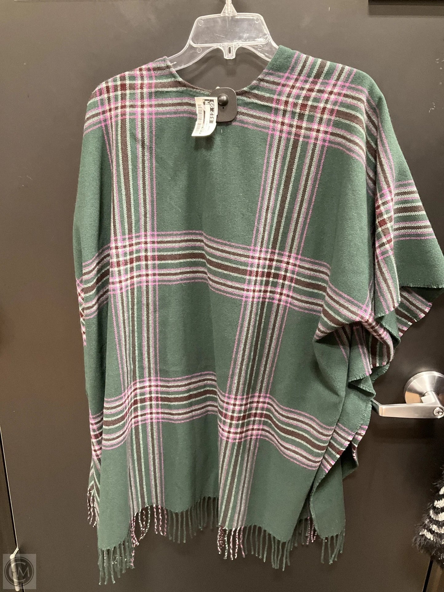 Poncho By A New Day In Green & Purple, Size: Osfm