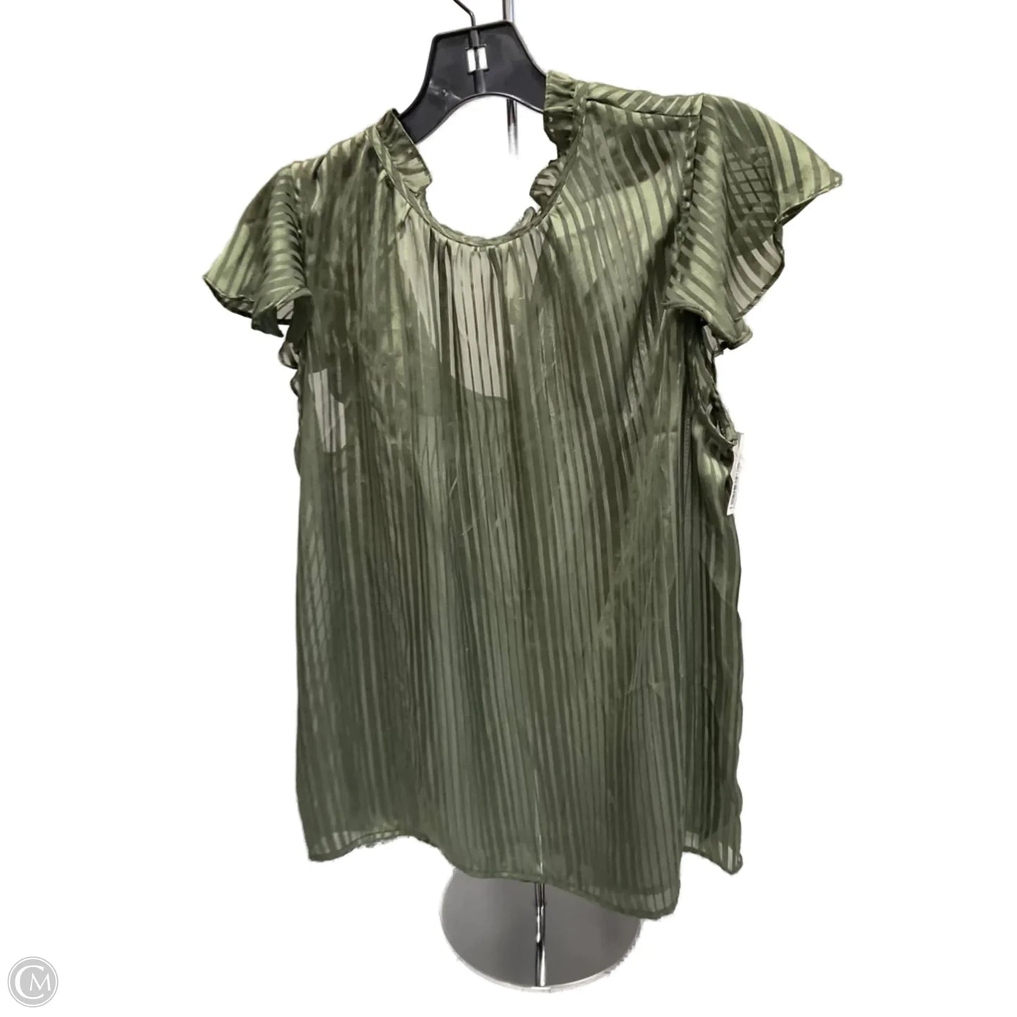 Top Short Sleeve By Ophelia Roe In Green, Size: M
