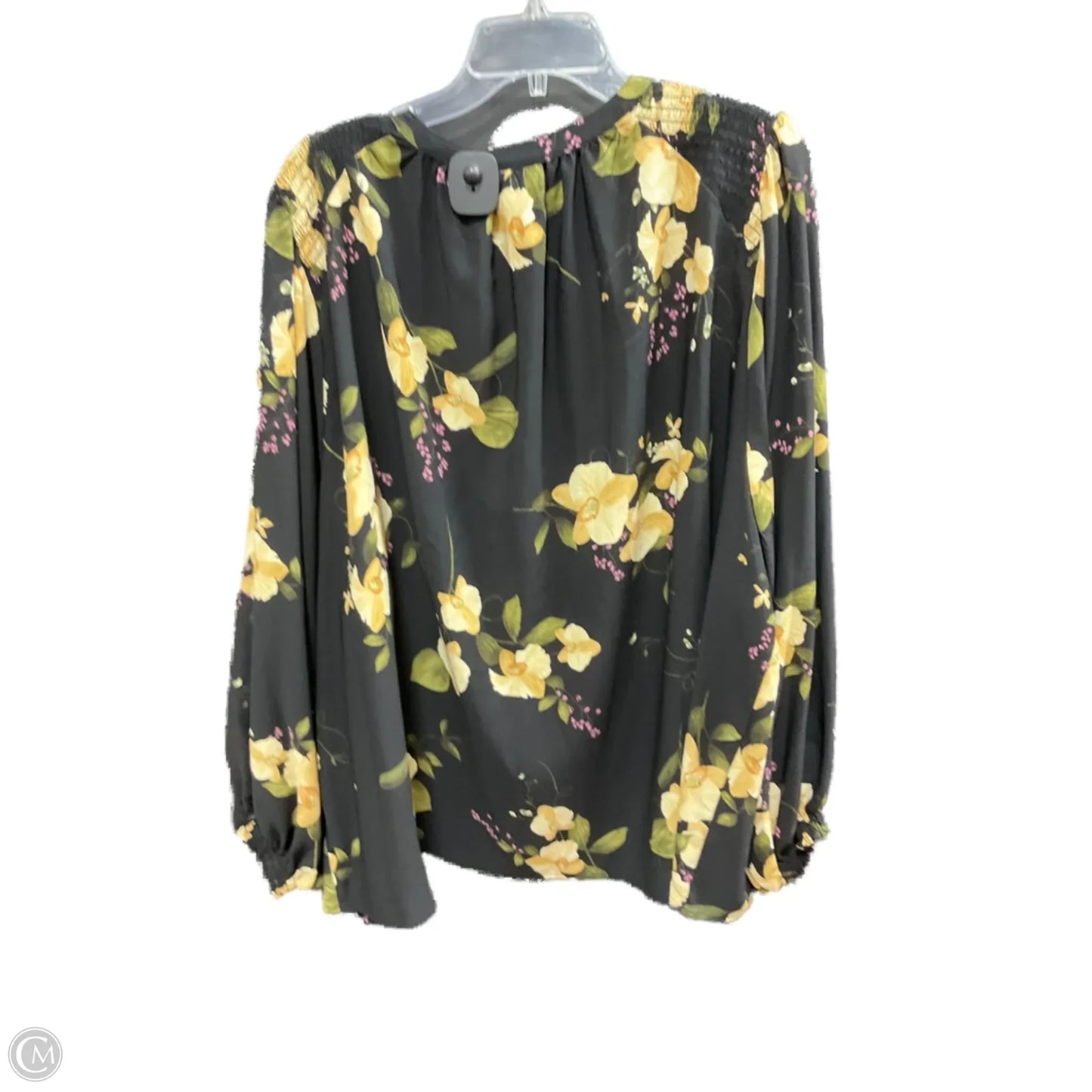 Top Long Sleeve By Ava & Viv In Black & Cream, Size: 3x