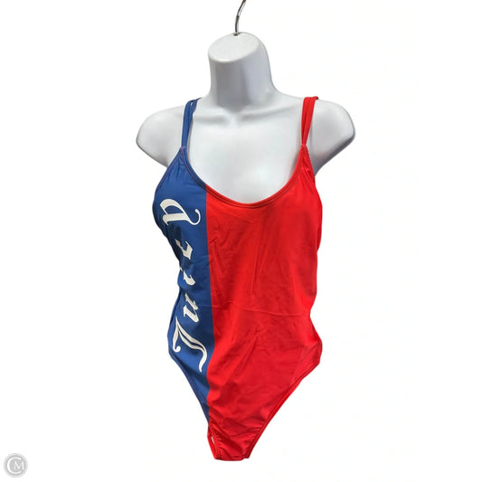 Swimsuit By Juicy Couture In Blue & Red, Size: M