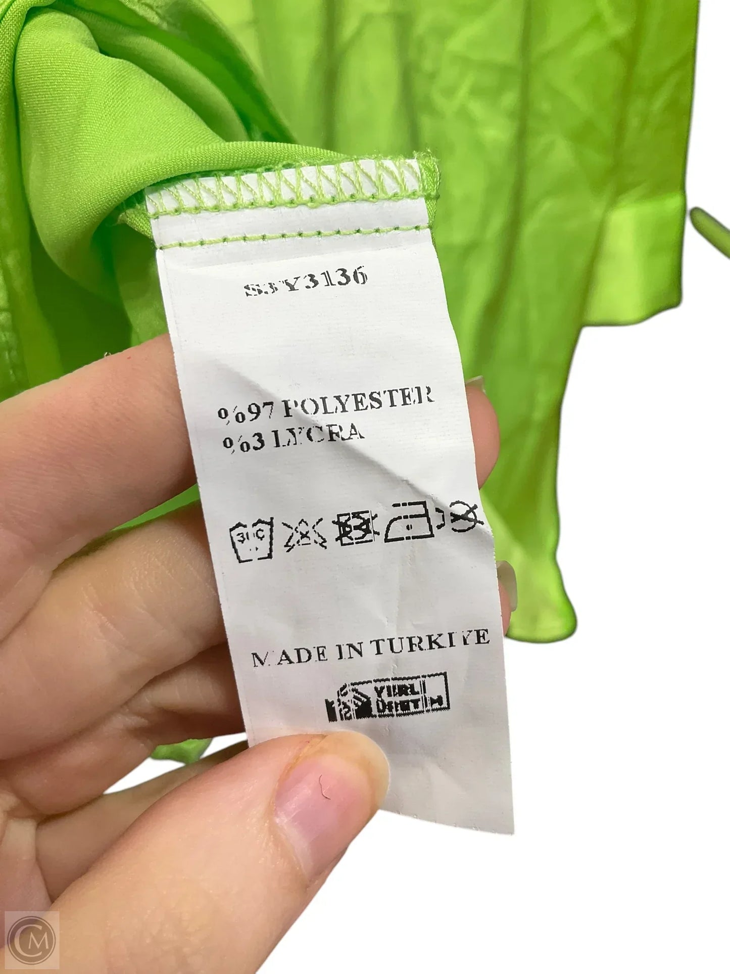 Blouse Long Sleeve By Clothes Mentor In Green, Size: L