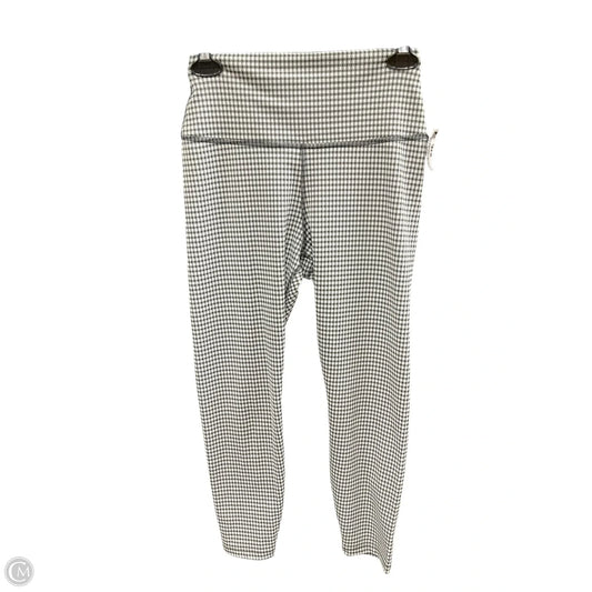 Athletic Leggings By Nike Apparel In Checkered Pattern, Size: M