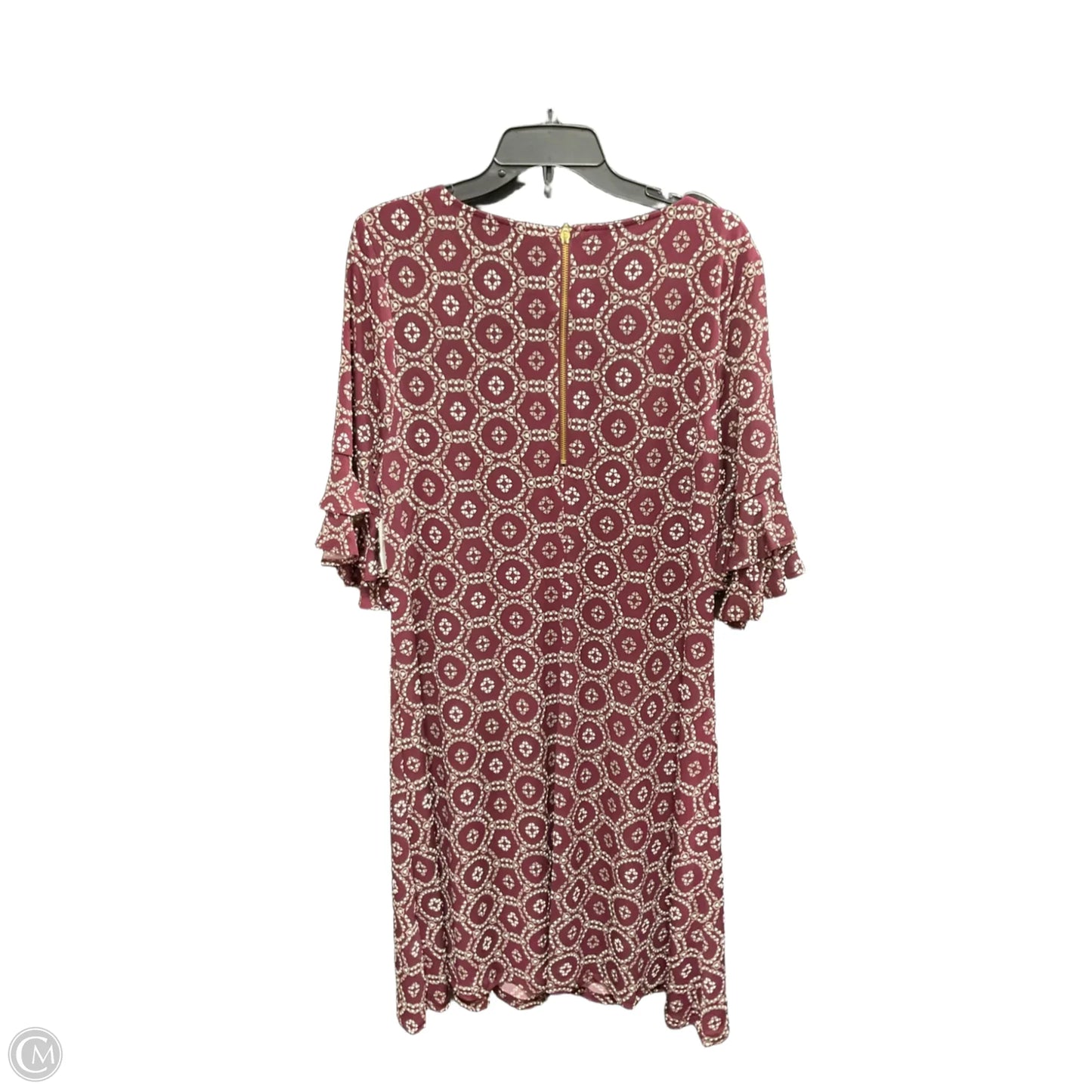 Dress Casual Midi By Perceptions In Maroon, Size: 1x