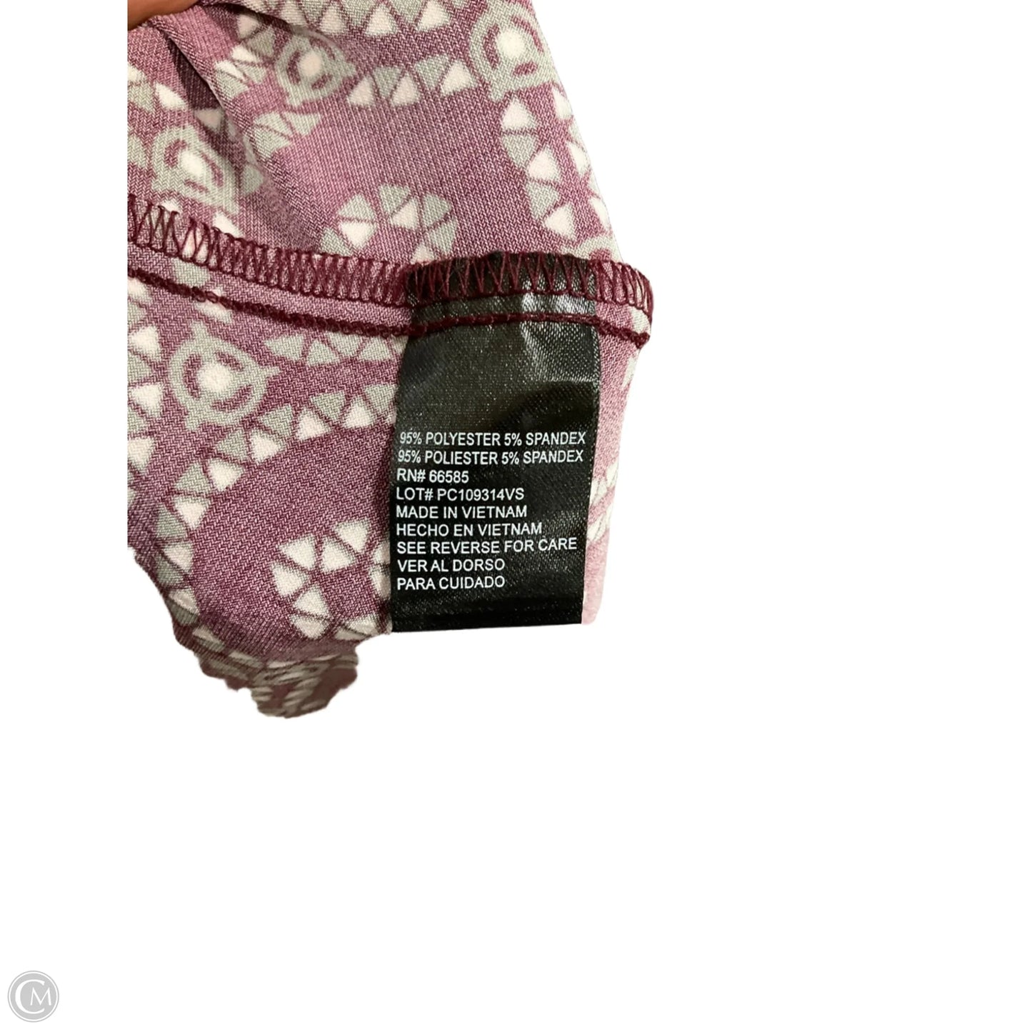 Dress Casual Midi By Perceptions In Maroon, Size: 1x