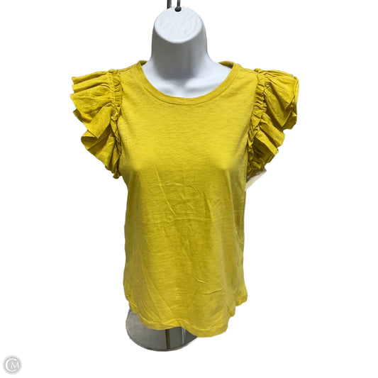 Top Short Sleeve By Clothes Mentor In Yellow, Size: Xs