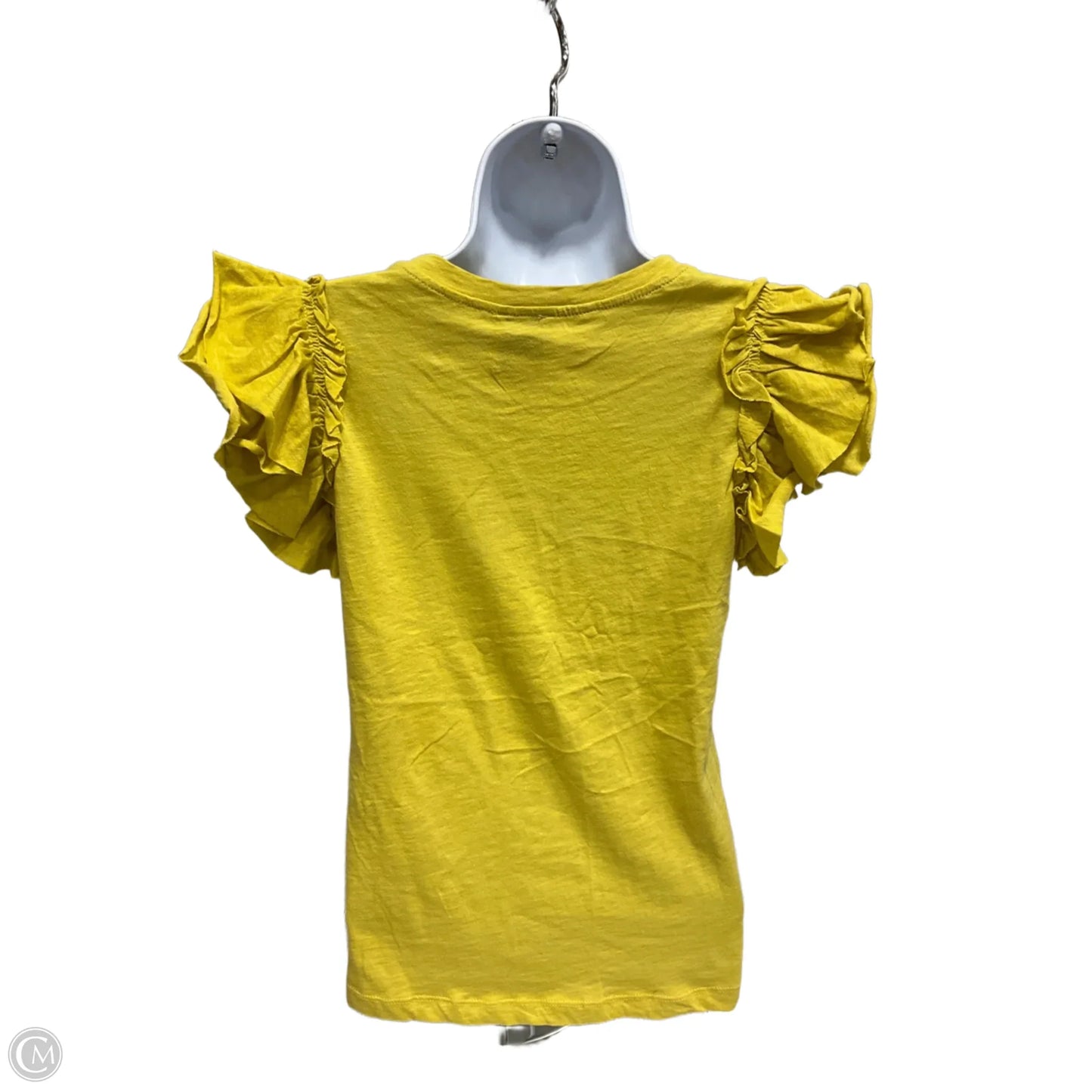 Top Short Sleeve By Clothes Mentor In Yellow, Size: Xs