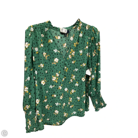 Top Long Sleeve By Clothes Mentor In Green, Size: S