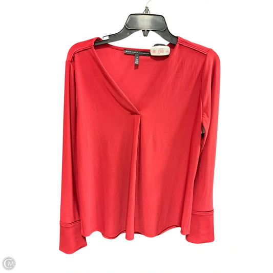Top Long Sleeve By White House Black Market In Red, Size: M