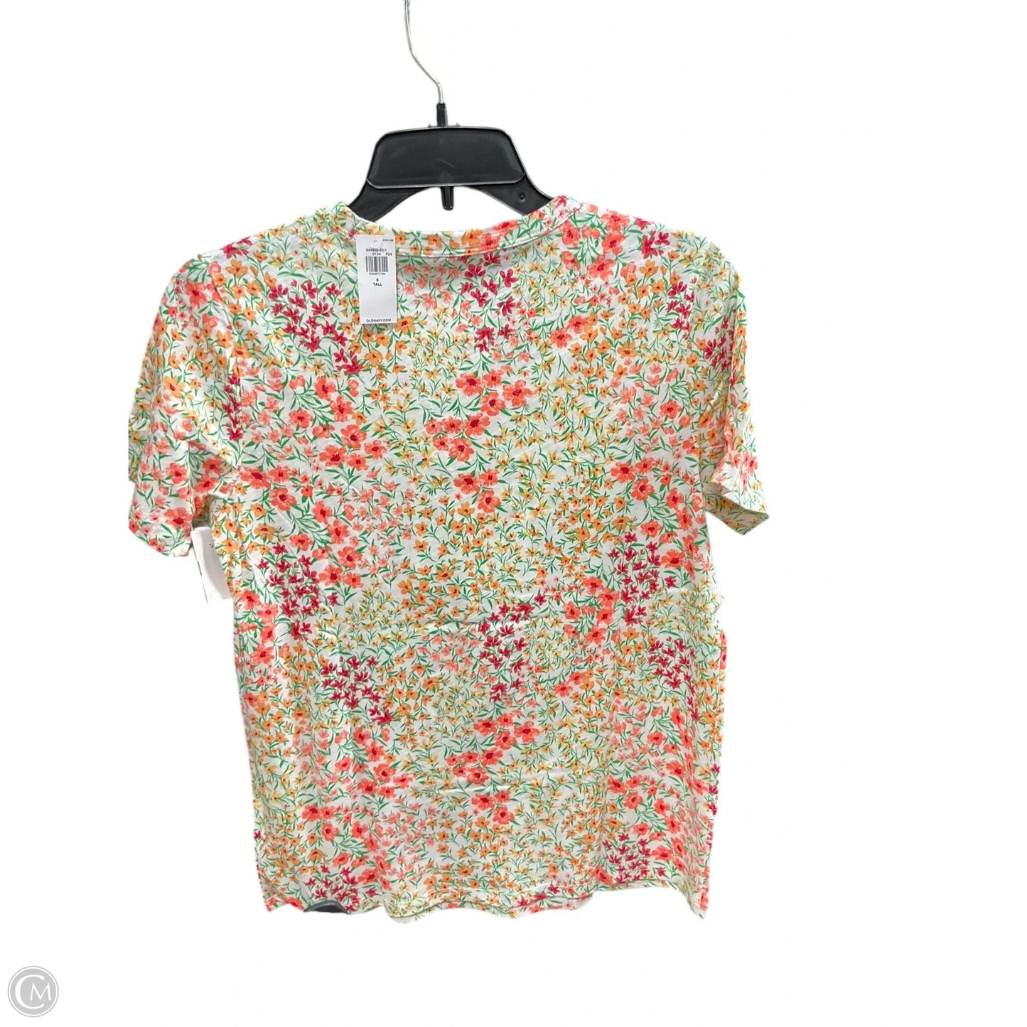 Top Short Sleeve By Old Navy In Floral Print, Size: S