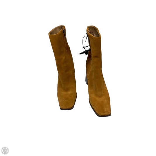 Boots Ankle Heels By Sam Edelman In Tan, Size: 9