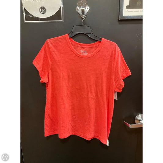 Top Short Sleeve By Time And Tru In Orange, Size: L