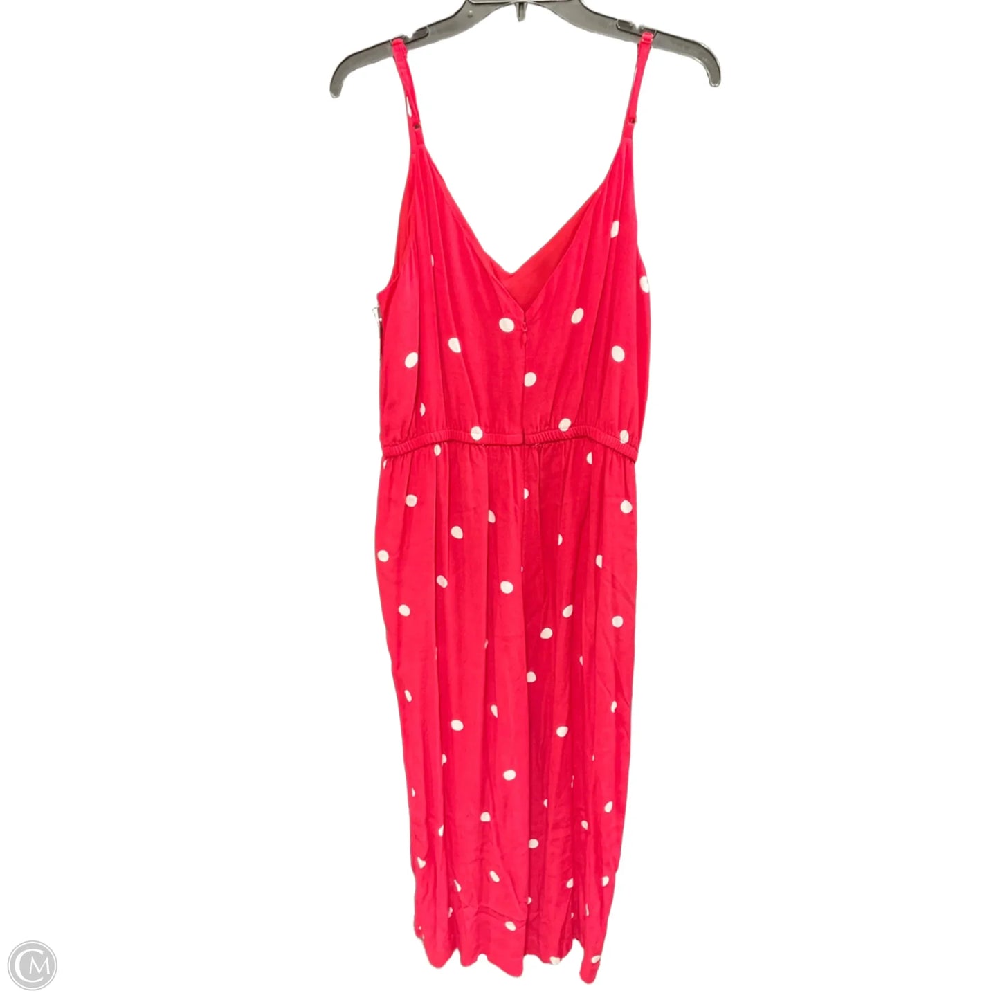 Jumpsuit By Loft In Red & White, Size: L