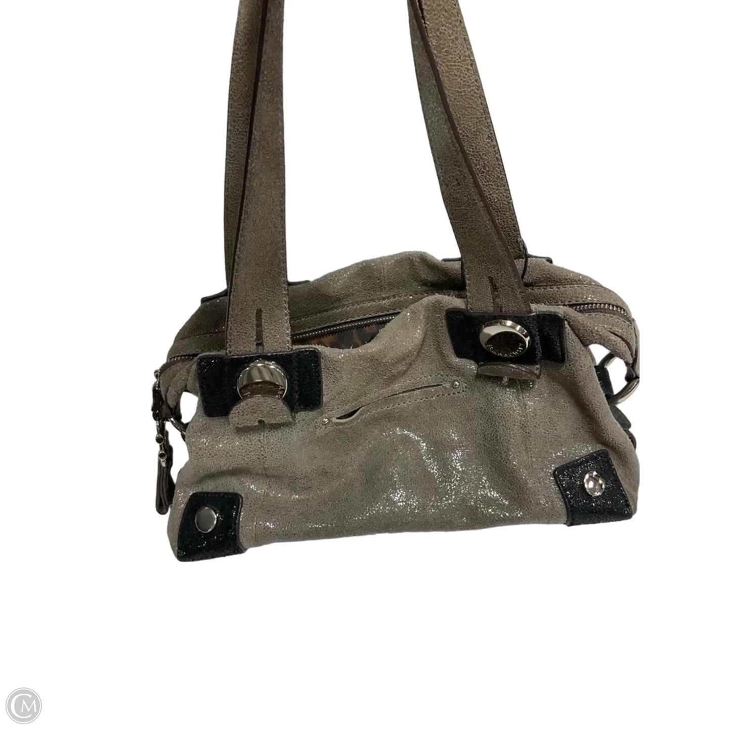 Handbag Leather By B. Makowsky, Size: Medium