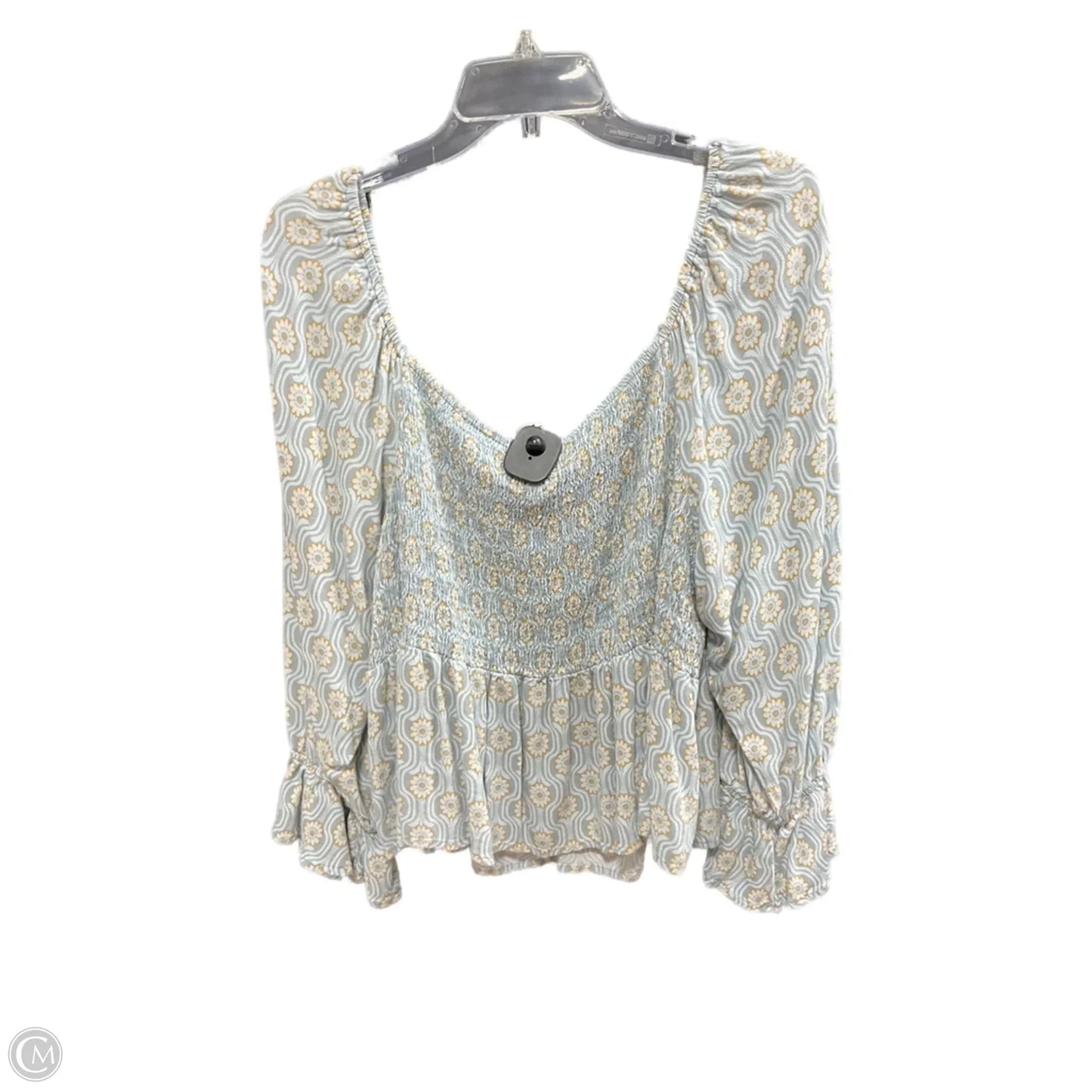 Top 3/4 Sleeve By Rewind In Aqua, Size: 2x