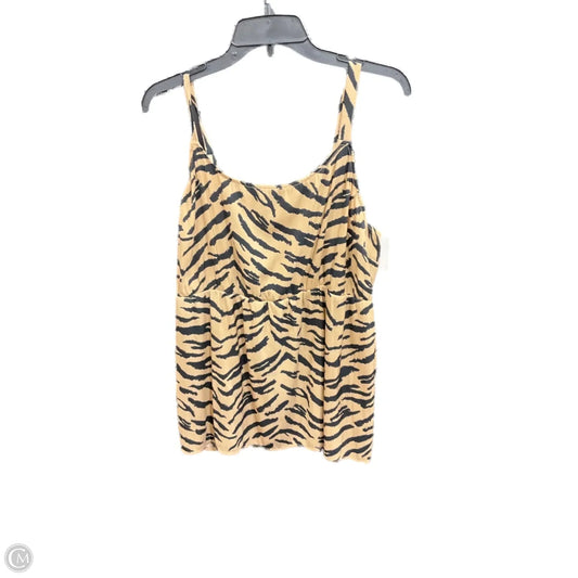 Top Sleeveless By Maurices In Zebra Print, Size: 1x