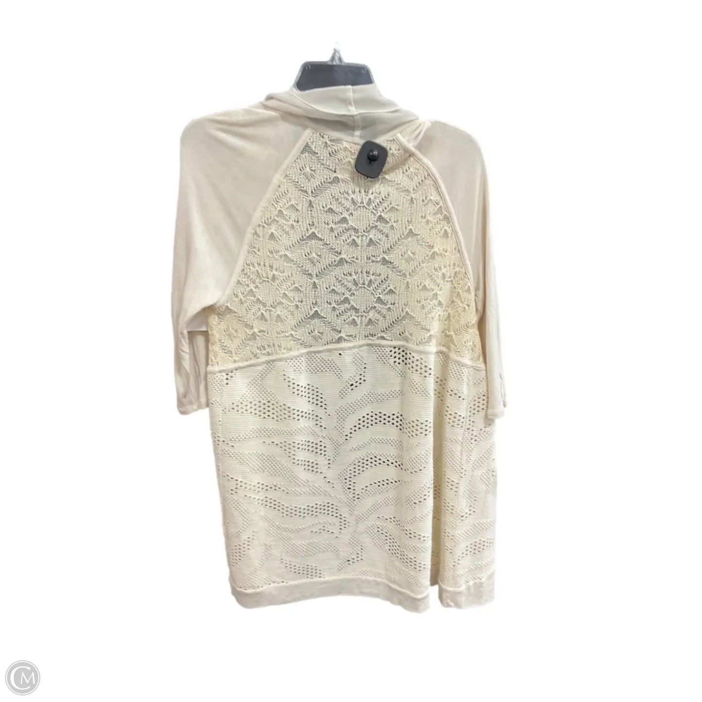 Sweater Cardigan By Chicos In Beige, Size: M