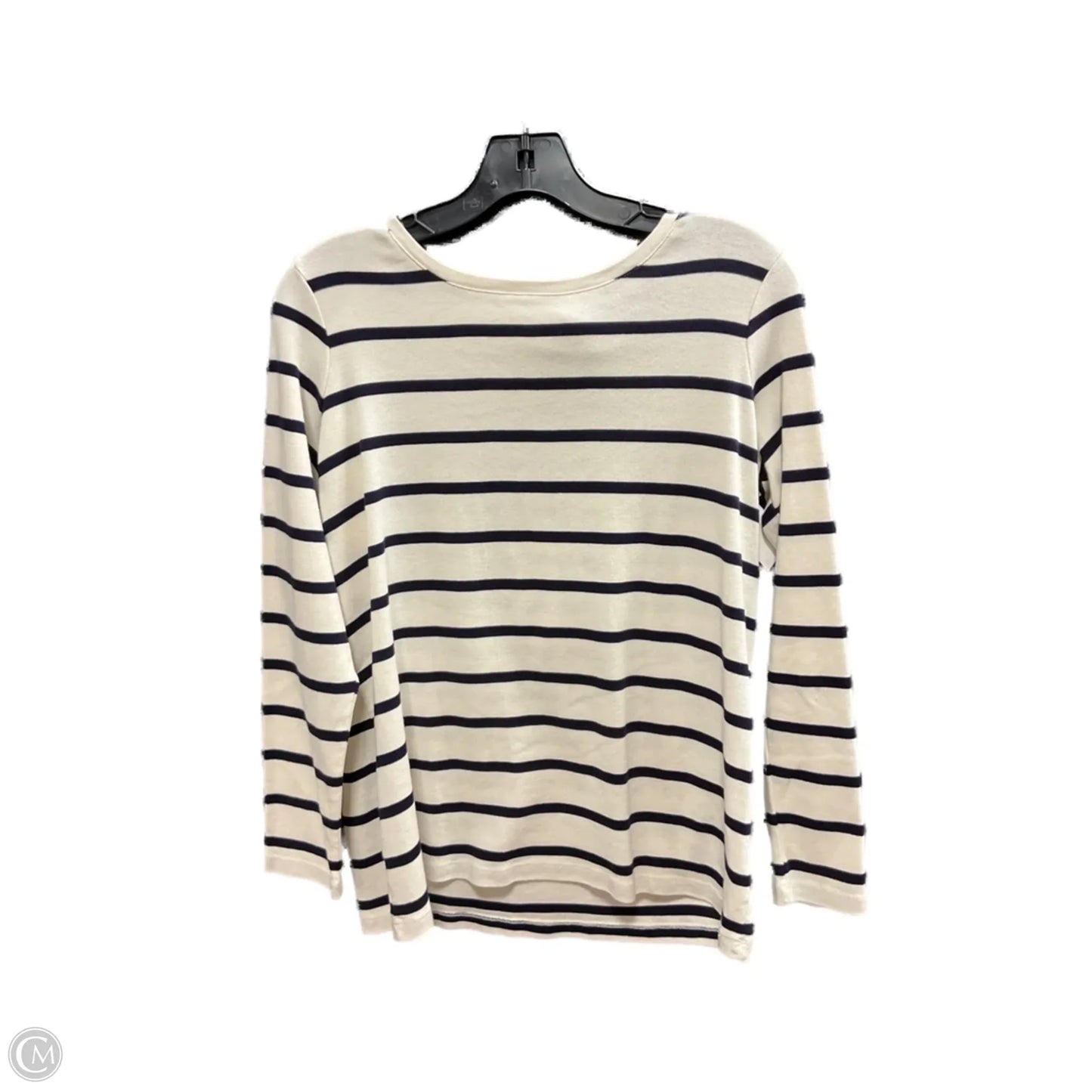 Top Long Sleeve By Talbots In Striped Pattern, Size: 1x