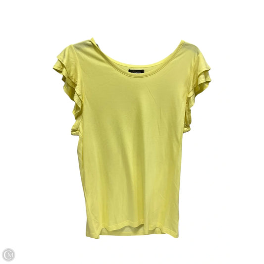 Top Short Sleeve By Lascana In Yellow, Size: M