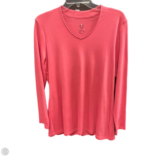 Top Long Sleeve By Isaac Mizrahi Live Qvc In Pink, Size: M