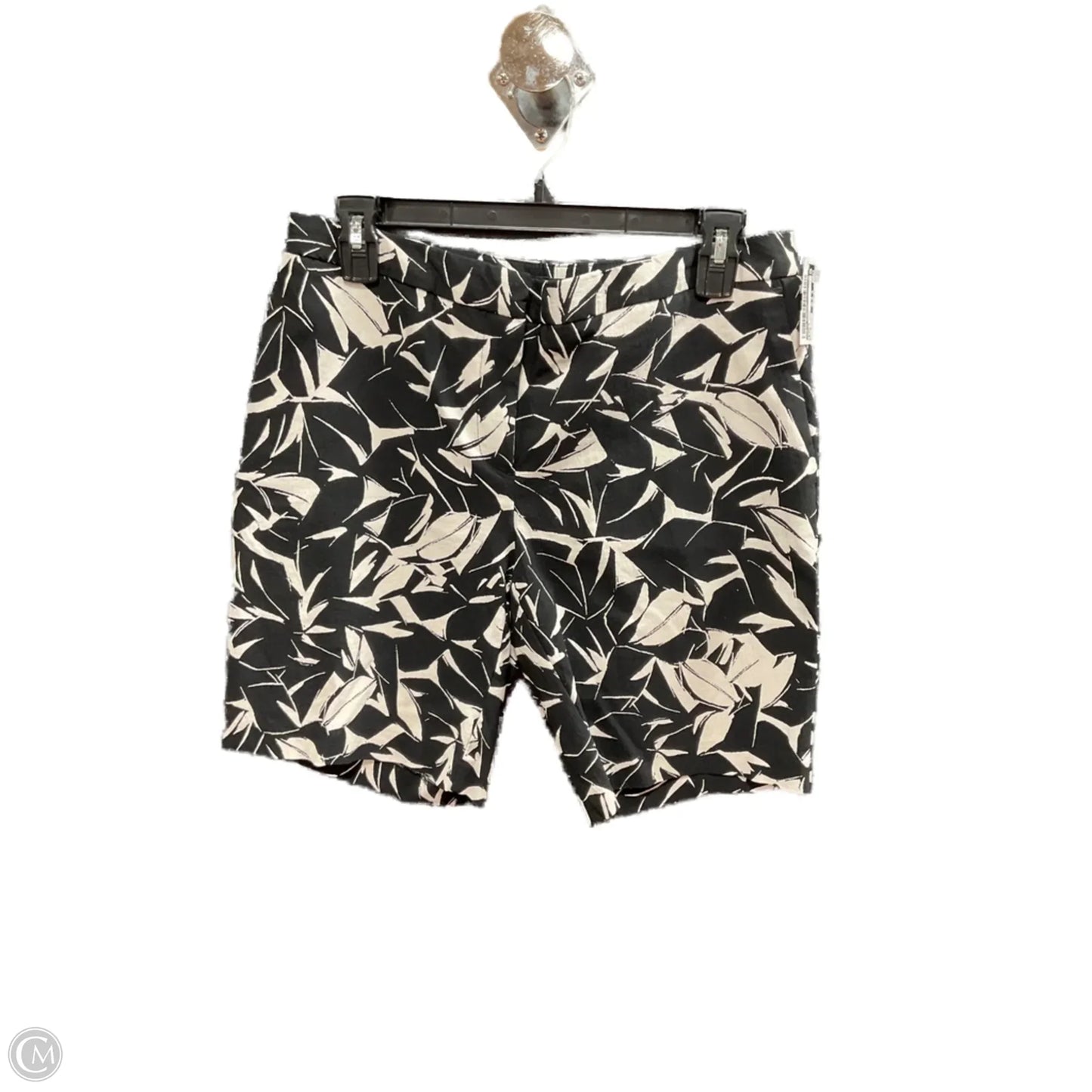 Shorts By Mario Serrani In Black & Cream, Size: 6