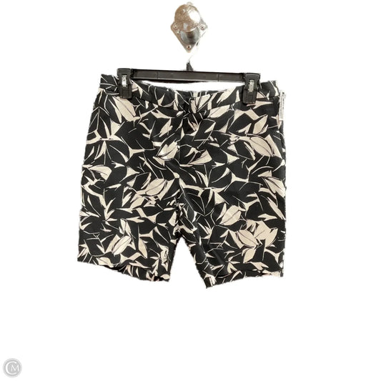 Shorts By Mario Serrani In Black & Cream, Size: 6